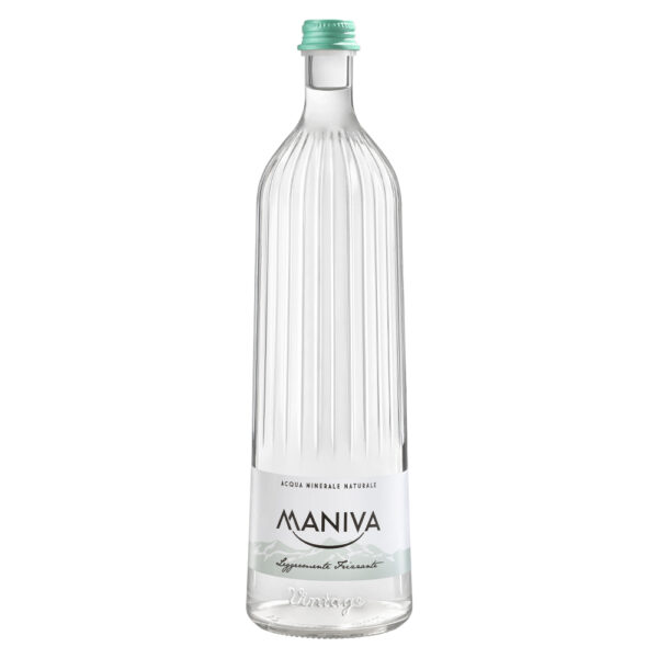 Acqua MANIVA vetro VAR 1 L x 12 bot. media frizzante - immagine 1